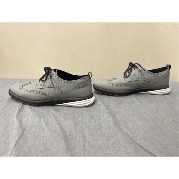 Cole Haan Oxford Shoes Men\'s US 10.5M Gray Grand Evolution Wingtip C26319 Chrty main image 6